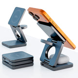 Harmaa latausasema käytössä työpöydällä