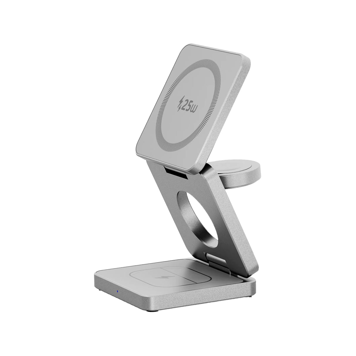 Riite Qi2.2 25W 3-in-1 latausteline, hopea – hero