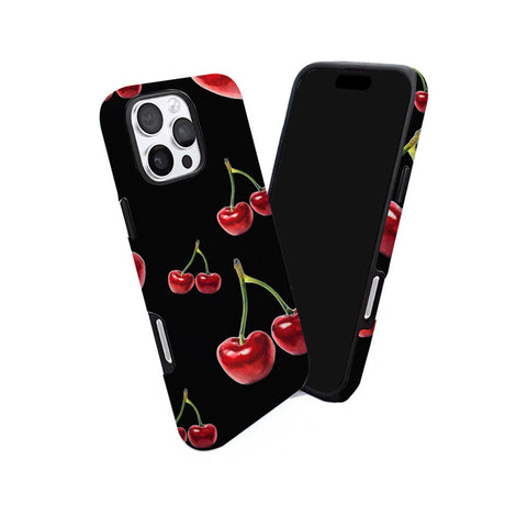 Riite – Tumma kirsikka iPhone 15 Plus -suojakuori sivuprofiilista – ohut, kevyt ja korotetut reunat