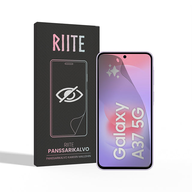 Samsung Galaxy A37 5G privacy panssarikalvo asennettuna