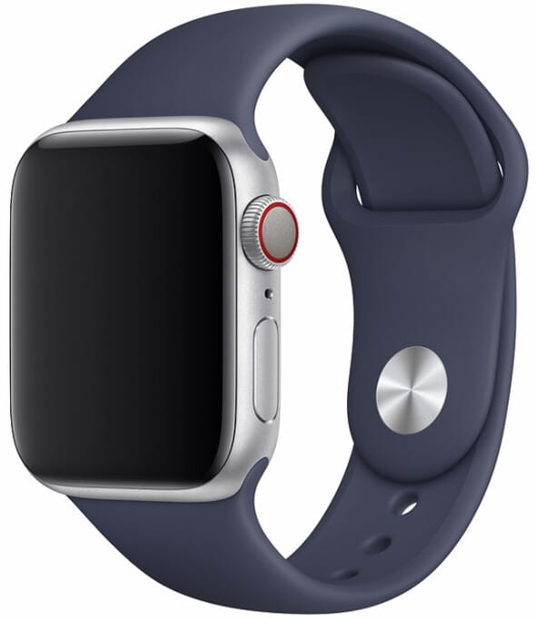 Apple Watch silikoniranneke - yönsininen